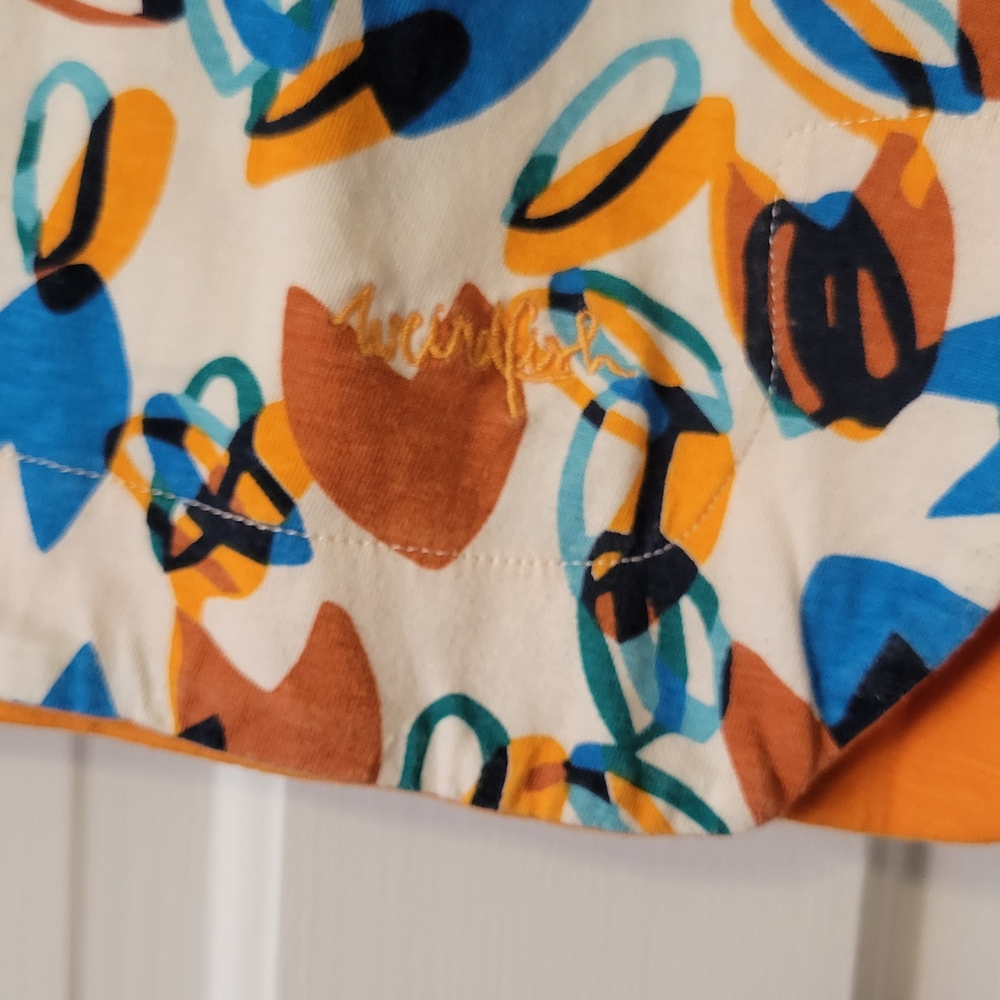 Weird Fish Colorful Abstract Print Women's Top - Picture 4 of 4
